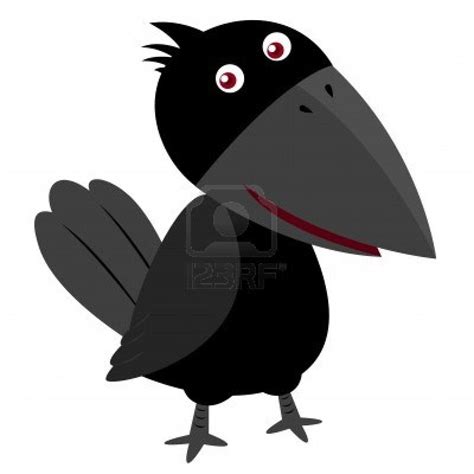Stock Vector Ravens Crows Blackbirds Crows Drawing