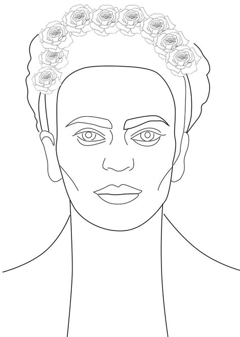 Top Dibujos Frida Kahlo Para Colorear Expoproveedorindustrial Mx My