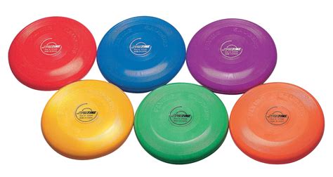 Sportime Heavy Duty Indoor And Outdoor Flying Discs Multiple Colors 6pk