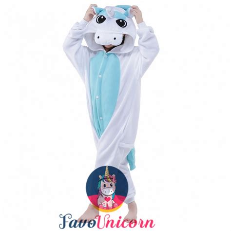 Kids Blue Pegasus Costume Onesie Pajama Animal Outfit For Boys And Girls