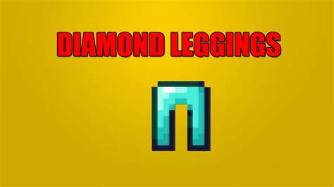 How To Make Diamond Leggings In Minecraft Youtube