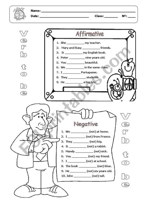 Verb To Be Affirmative And Negative Form Esl Worksheet By Anniesa Sexiezpix Web Porn