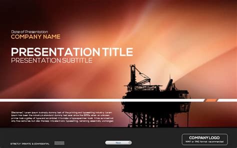 Oil Industry Powerpoint Template Ppt