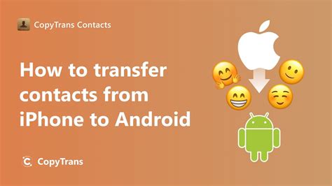 How To Transfer Contacts From Iphone To Android Youtube