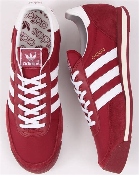 Adidas Orion Trainers Burgundywhite 80s Casual Classics