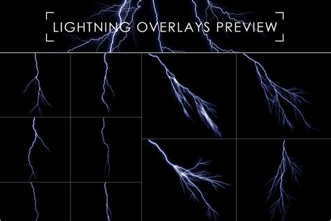 Lightning Effect Overlays Custom Designed Textures Creative Market