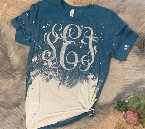 The initials in a personal monogram can be arranged in two ways. Monogram Shirt Distressed Tee in 2020 | Bleach shirt diy, Bleach shirts, Bleach t shirts