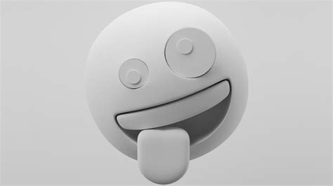 Wild Face Emoji 3d Model Cgtrader