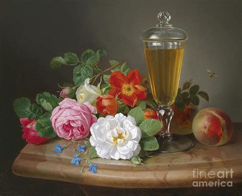 Still Life With Roses Painting By Celestial Images Fine Art America