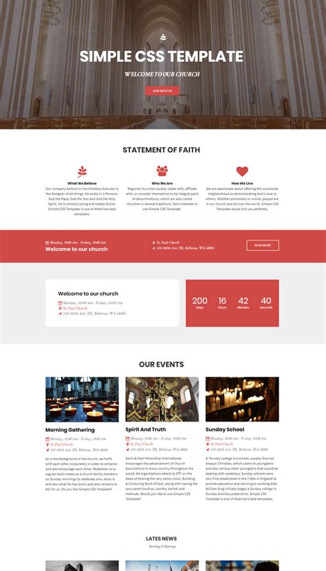 Simple Website Templates Html Css
