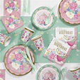 Floral Tea Party Birthday Party Supplies Kit for 8 Guests - Walmart.com