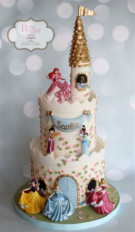 Castle Cake Disney Princess Birthday Cakes Castle Birthday Cakes 4th