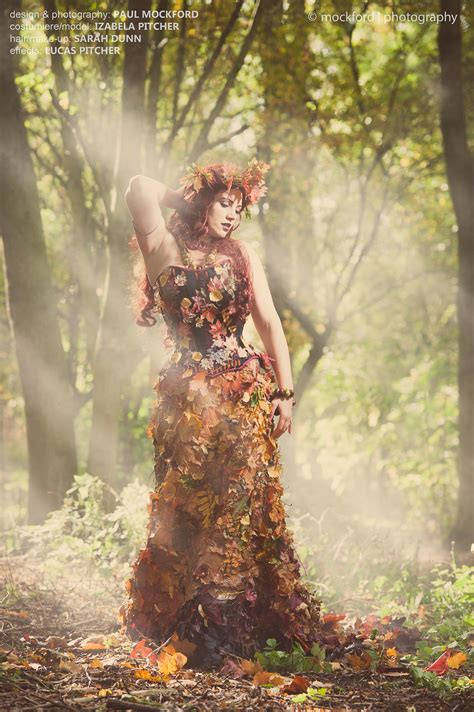 The Autumn Fantasy Fairy Tale Costume Skirt In Cotton And Real Leaves About 300 Corset