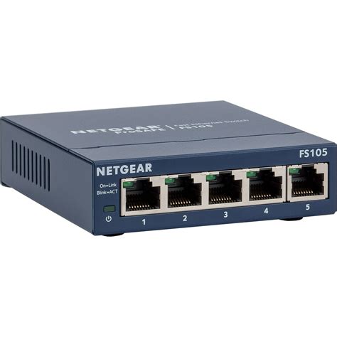 Netgear 5 Port Fast Ethernet 10100 Unmanaged Switch Blue Walmart