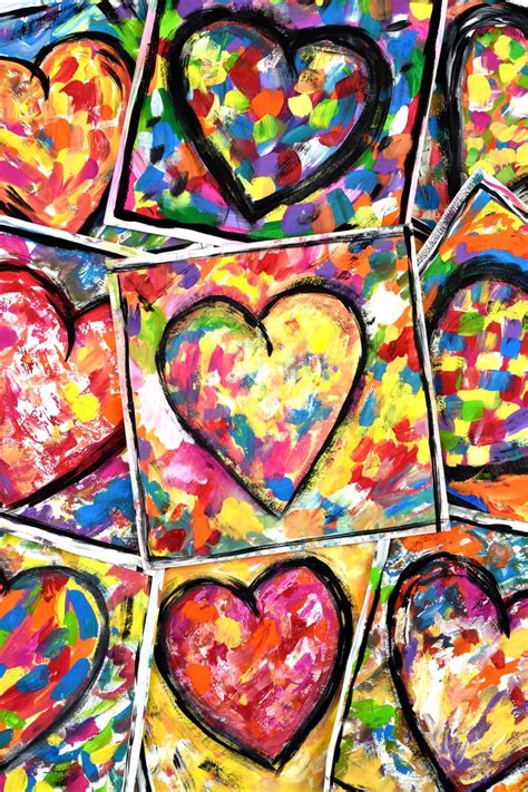 Jim Dine Hearts Valentines Art Lessons Valentine Art Projects Heart