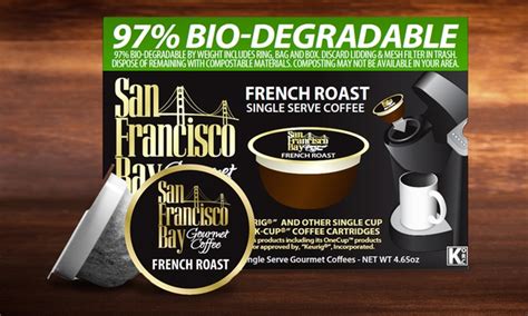 Compostable coffee pods and compostable bag. San Francisco Bay Coffee Pods | Groupon Goods