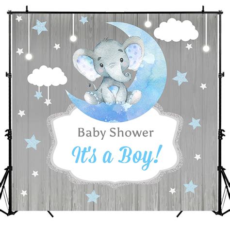 Buy Sensfun Elephant Baby Shower Backdrop Twinkle Twinkle Little Star