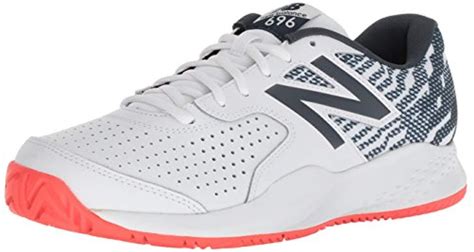 New Balance 696v3 Hard Court Tennis Shoe In White For Men Lyst