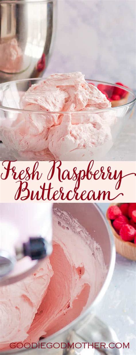 raspberry buttercream frosting goodie godmother
