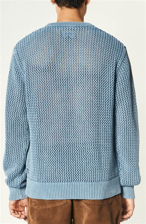 Stüssy Blue Knit Sweater Schwittenberg