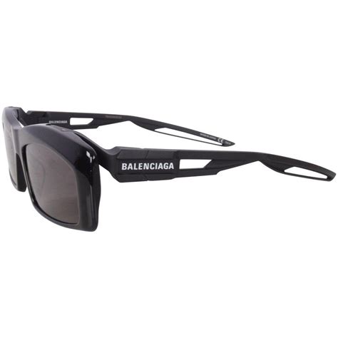 Balenciaga Black Sports Sunglasses For Men Lyst