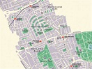 Kensington & Chelsea (London borough) retro map giclee print – Mike ...