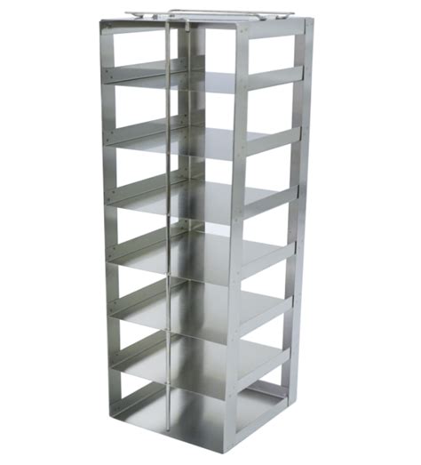 Stainless Steel Freezer Racks For 2 Boxes Vertical Configuration