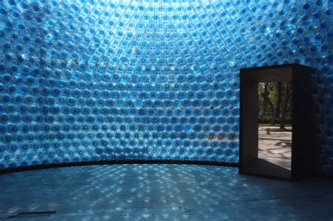 Architects Build A Pavilion Of 2500 Plastic Bottles In The Center Of