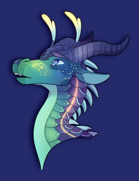 Blue Wof By Artgirl35 On Deviantart Wings Of Fire Dragons Wings Of