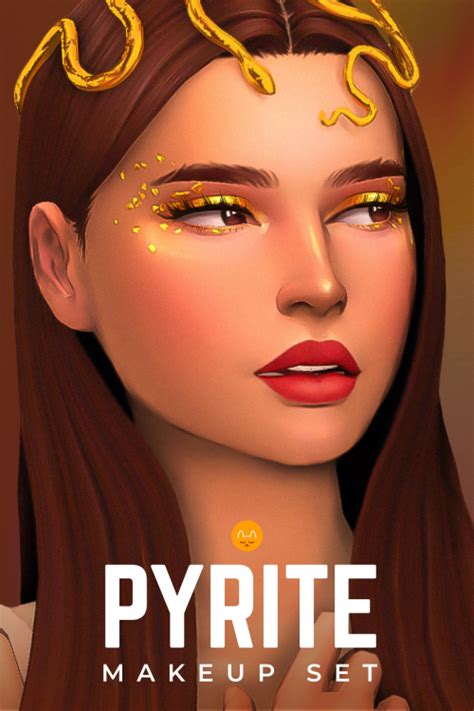 Twisted Cat Pyrite Makeup Set Makeup Cc Sims 4 Cc Makeup Sims 4 Mm