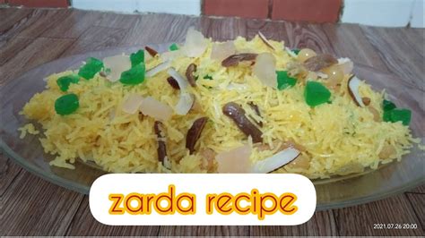 Zarda Recipesweet Rice😋by Hibba Vlogs Youtube