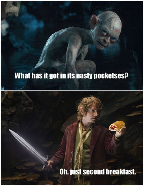 Hobbit Humor Second Breakfast Is The Most Important Meal Of The Day