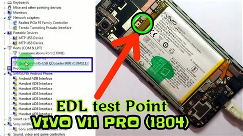 Vivo V11 Pro 1804 Edl Mode Test Point Youtube
