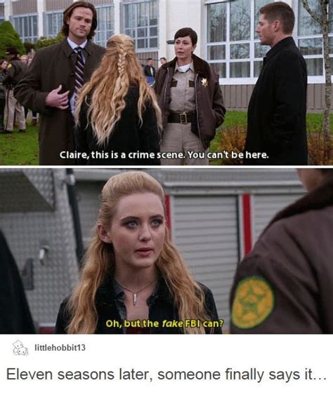 Claire Is The Hero We Deserve Funny Supernatural Memes Supernatural