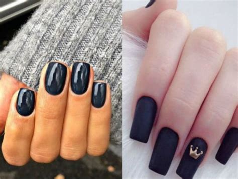 Colección de rodrigosandovalp • última actualización: 15 diseños de uñas cortas en tonos oscuros para manos elegantes | ActitudFem