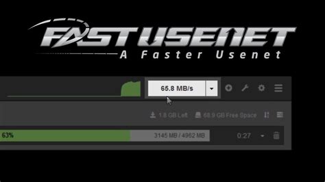 Fast Usenet Speed Test With Sabnzbd Newsreader Youtube