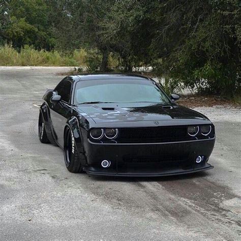 Blacked Out Wide Body Challenger Dodge Muscle Cars Dream Cars Dodge