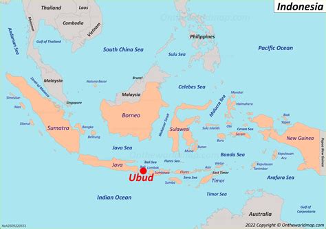 Ubud Map Bali Indonesia Detailed Maps Of Ubud