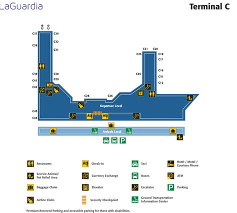 La Guardia Airport Map Lga Printable Terminal Maps Shops Food