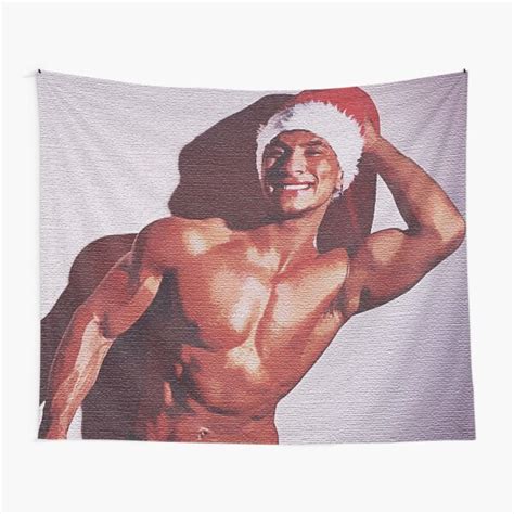 Sexy Santa Boy Male Erotic Nude Male Nudes Male Nude Tapestry By