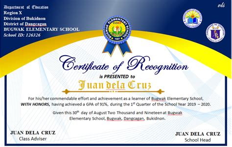 Certificate Of Recognition Deped For Teachers An Extension Will Only Be Vrogue