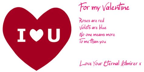 English Honori Garcia Valentines Day Poems And Cards