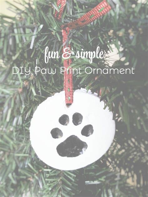 The Everyday Dog Mom Fun And Simple Diy Paw Print Ornament Recipe
