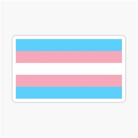 Trans Pride Flag Sticker By Bluebolt 712 Redbubble
