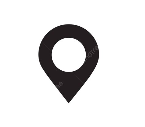 Pin Icon Design Location Landmark Place Vector Location Landmark