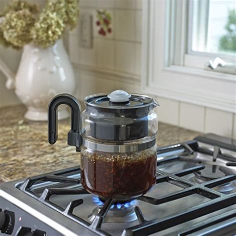 Stovetop Percolator Coffee Pot Glass 8 Cup 40 Oz Electric Percolators 885102567732 Ebay
