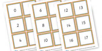 1 20 Number Cards Number Display Primary Resources Maths