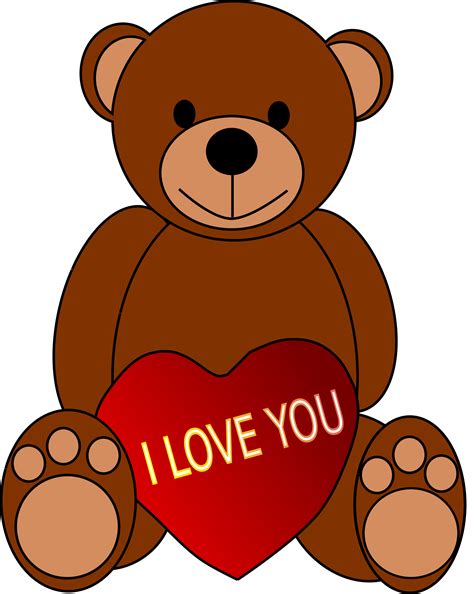 Are you searching for valentines day png images or vector? Clipart - Valentine's Day Teddy Bear
