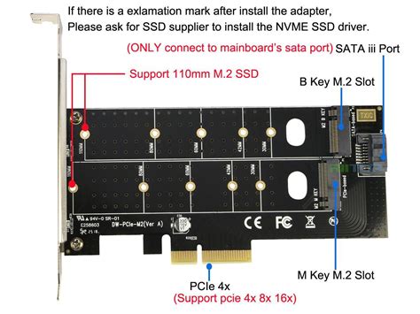 Riitop Dual M Ssd To Pcie Sata Adapter M Key M Nvme Ahci Ssd To