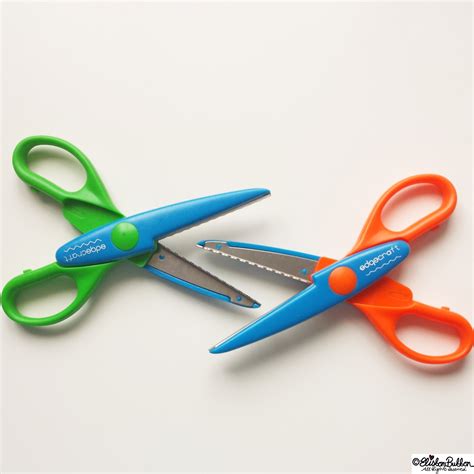 Day 28 Two Two Pairs Of Fancy Edged Craft Scissors Eliston Button